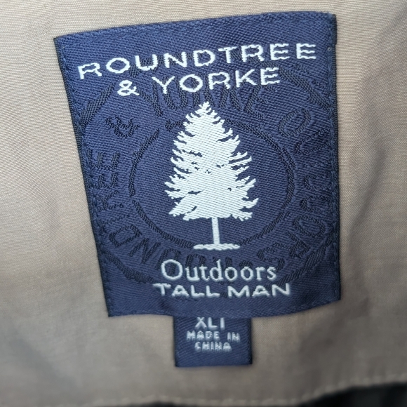 Vintage Roundtree & Yorke Outdoors Tall Man Quilted Chore Coat Jacket Sz XLT - Picture 4 of 16